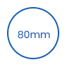ฝาถ้วย PP แบบใช้แล้วทิ้ง 80 มม icon